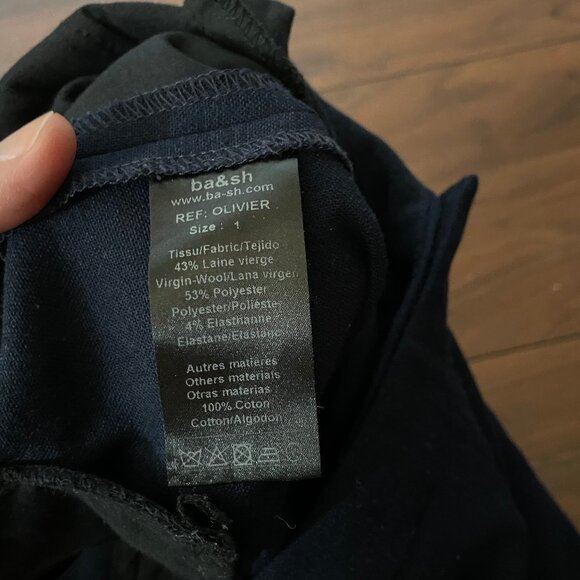 Ba&sh Navy Pants - Picture 4 of 4